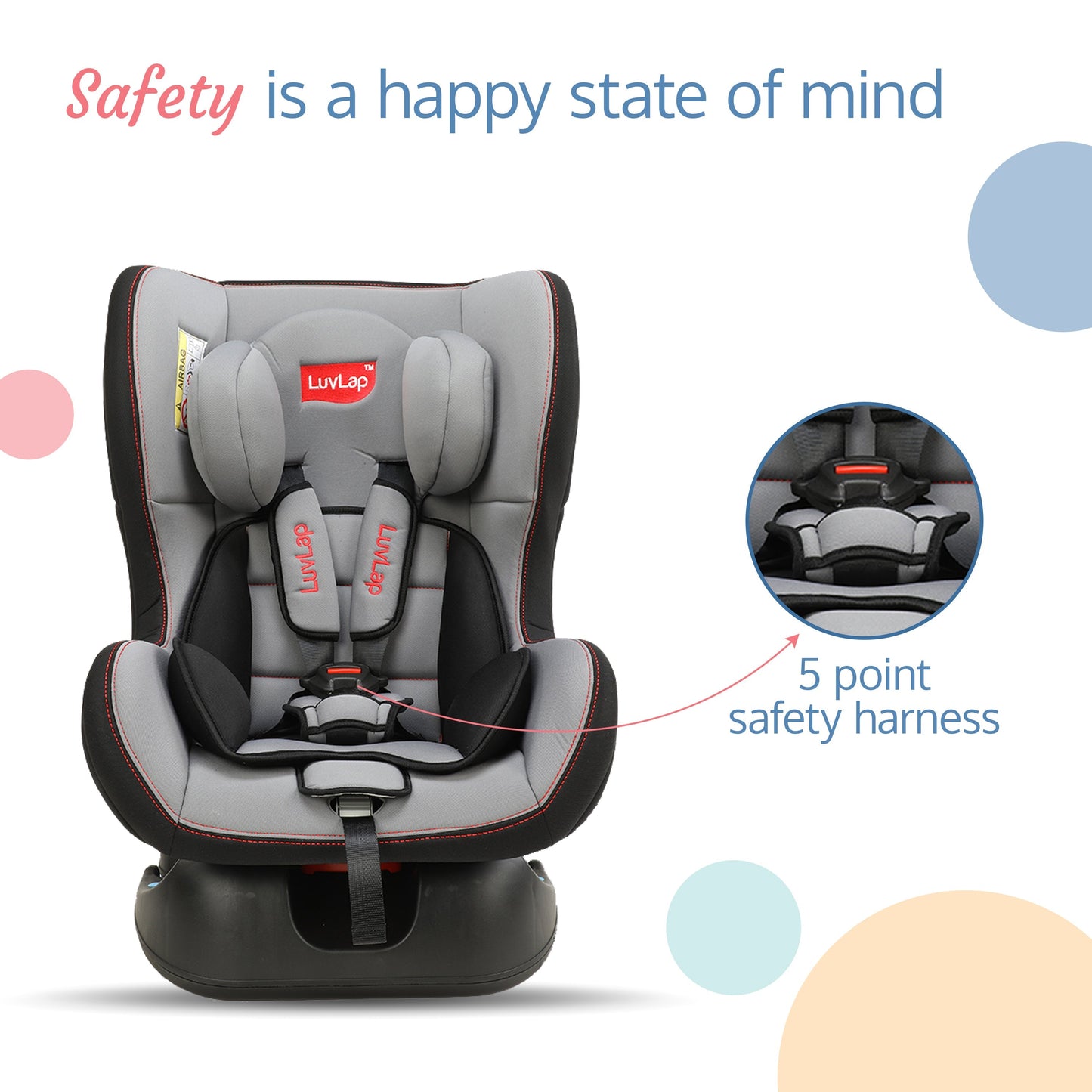 Sports Convertible Baby Car Seat, Grey/Black