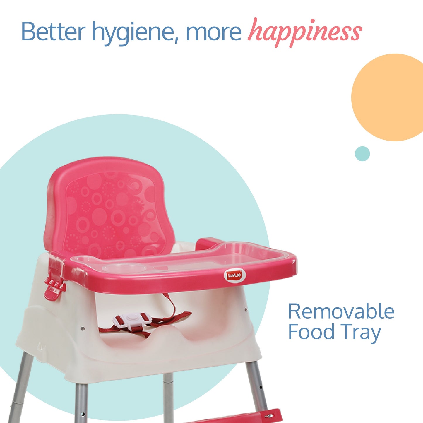 Baby Booster High Chair, Pink