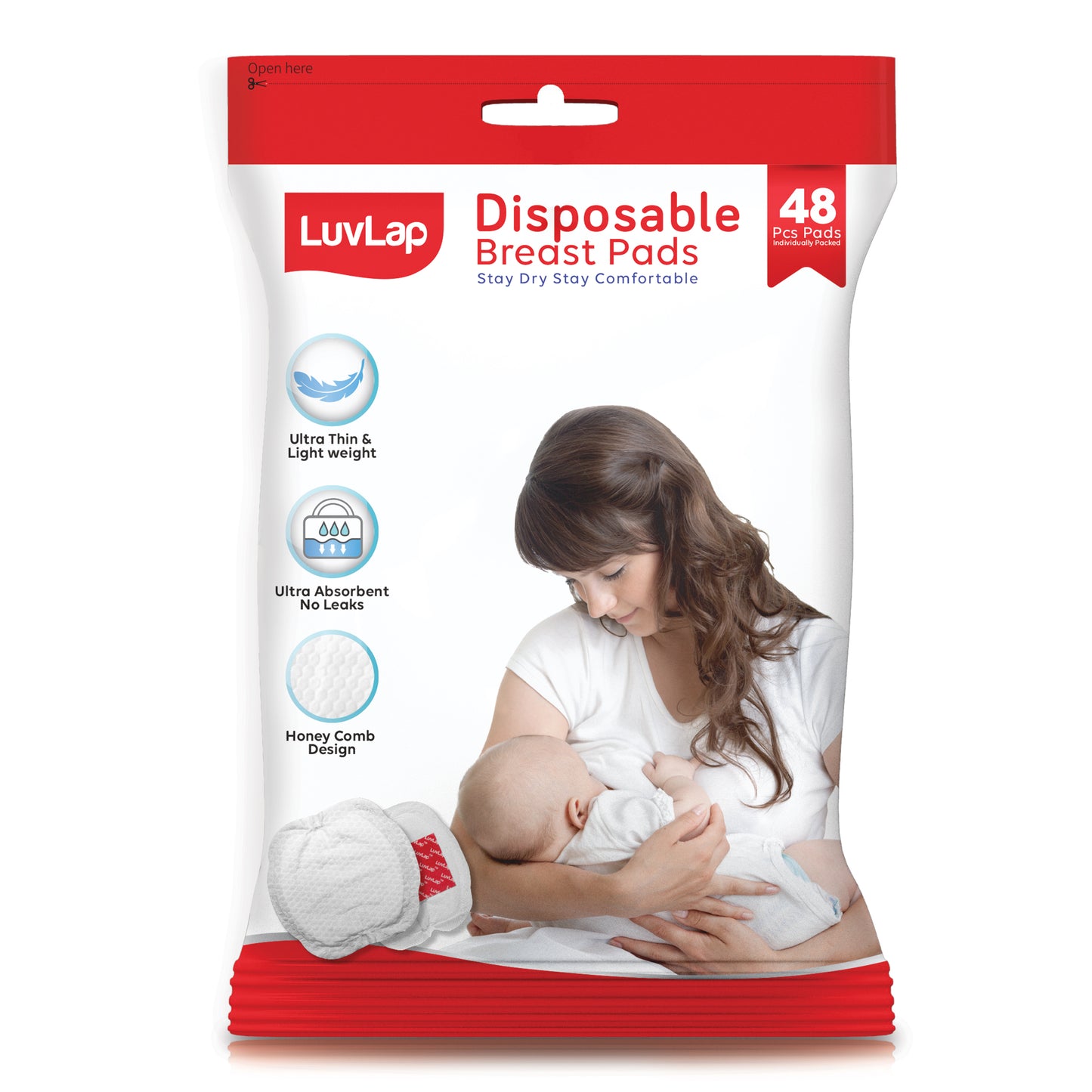 Disposable Breast Pads, 48 Pcs