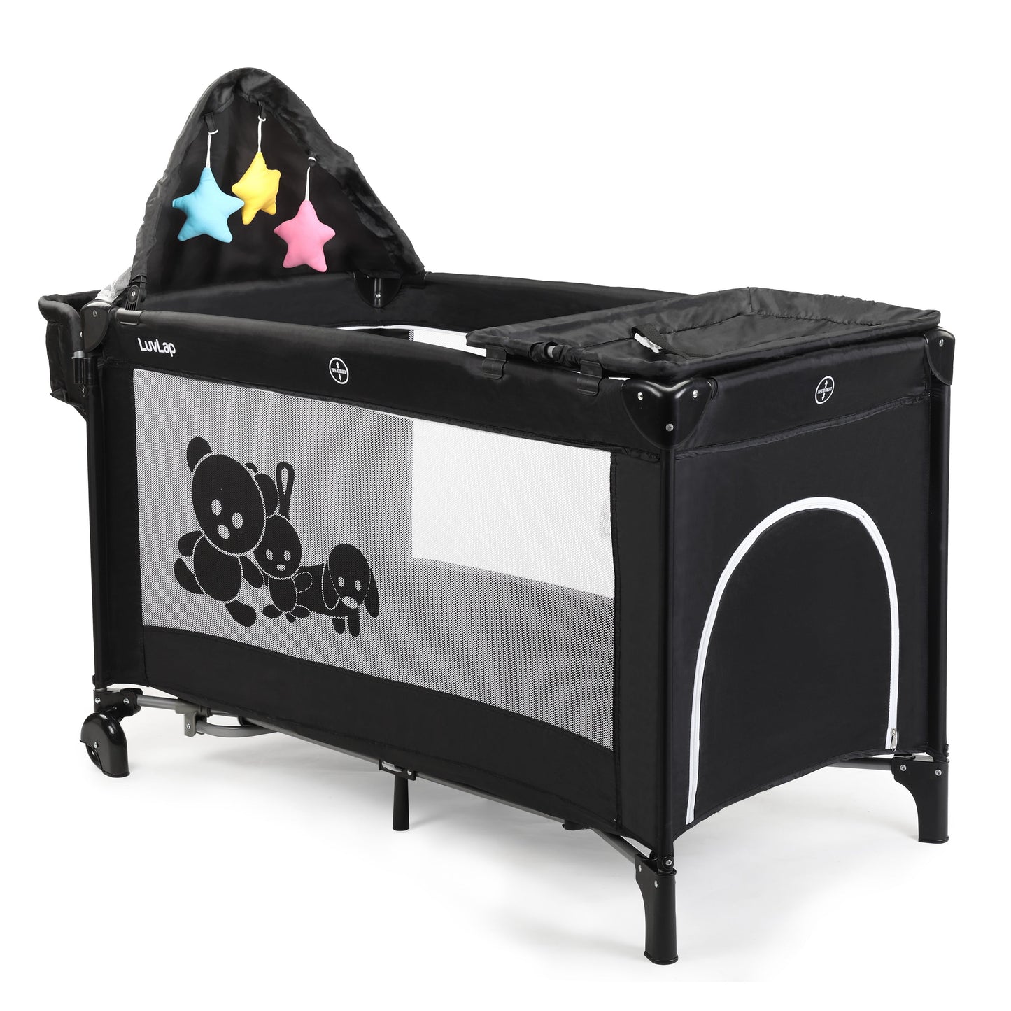 Wonderjoy Baby Playpen, Black