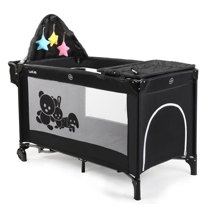 Wonderjoy Baby Playpen, Black