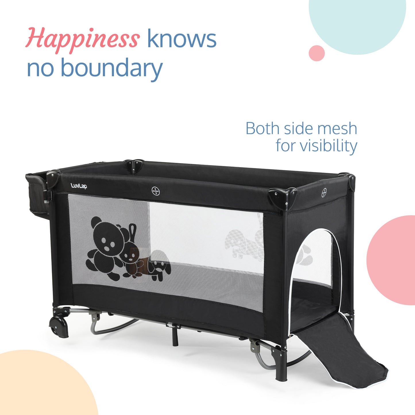 Wonderjoy Baby Playpen, Black