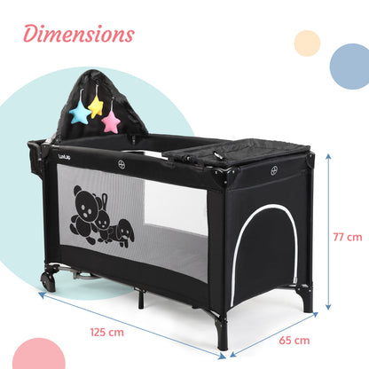 Wonderjoy Baby Playpen, Black