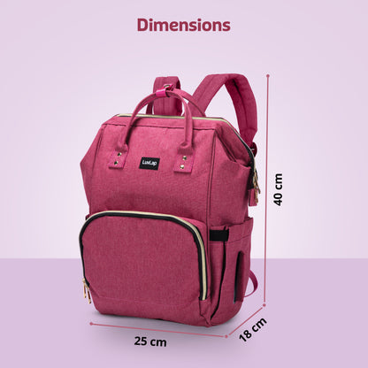 Lily Diaper Bag, Pink