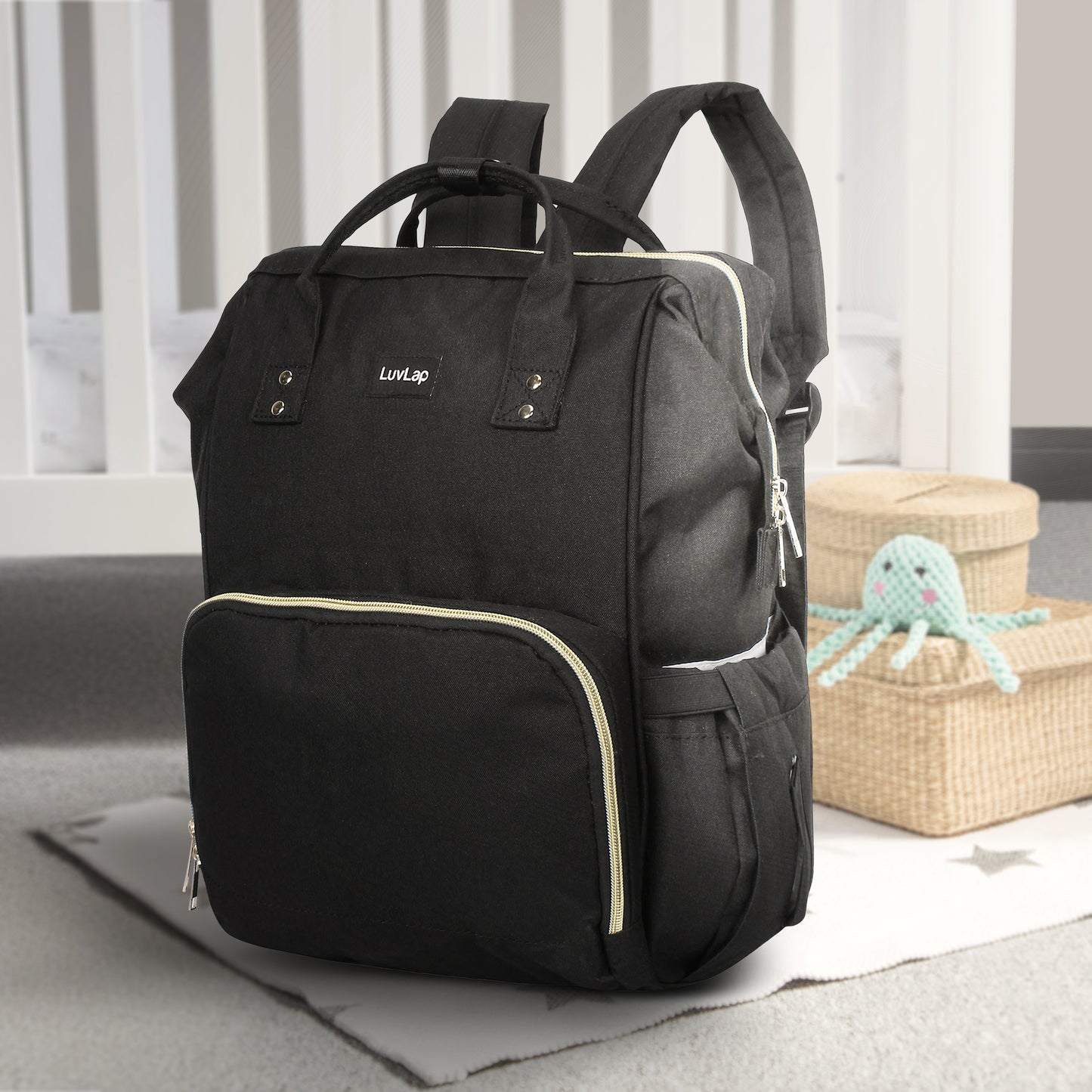 Lily Diaper Bag, Black