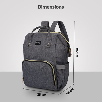 Lily Diaper Bag, Grey