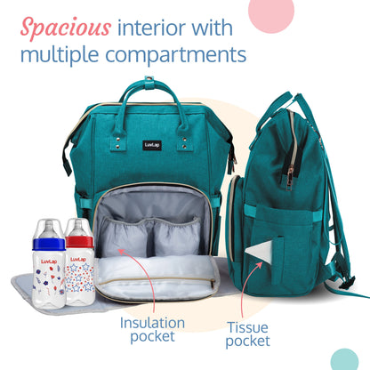 Lily Diaper Bag, Green