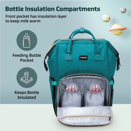 Lily Diaper Bag, Green