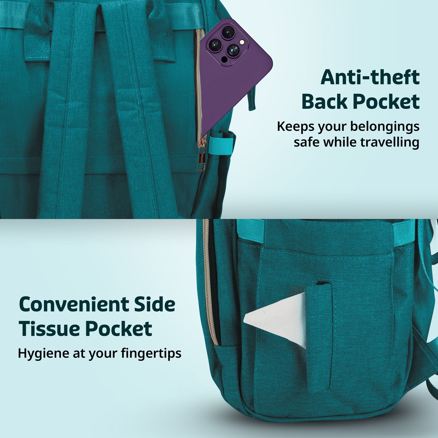 Lily Diaper Bag, Green