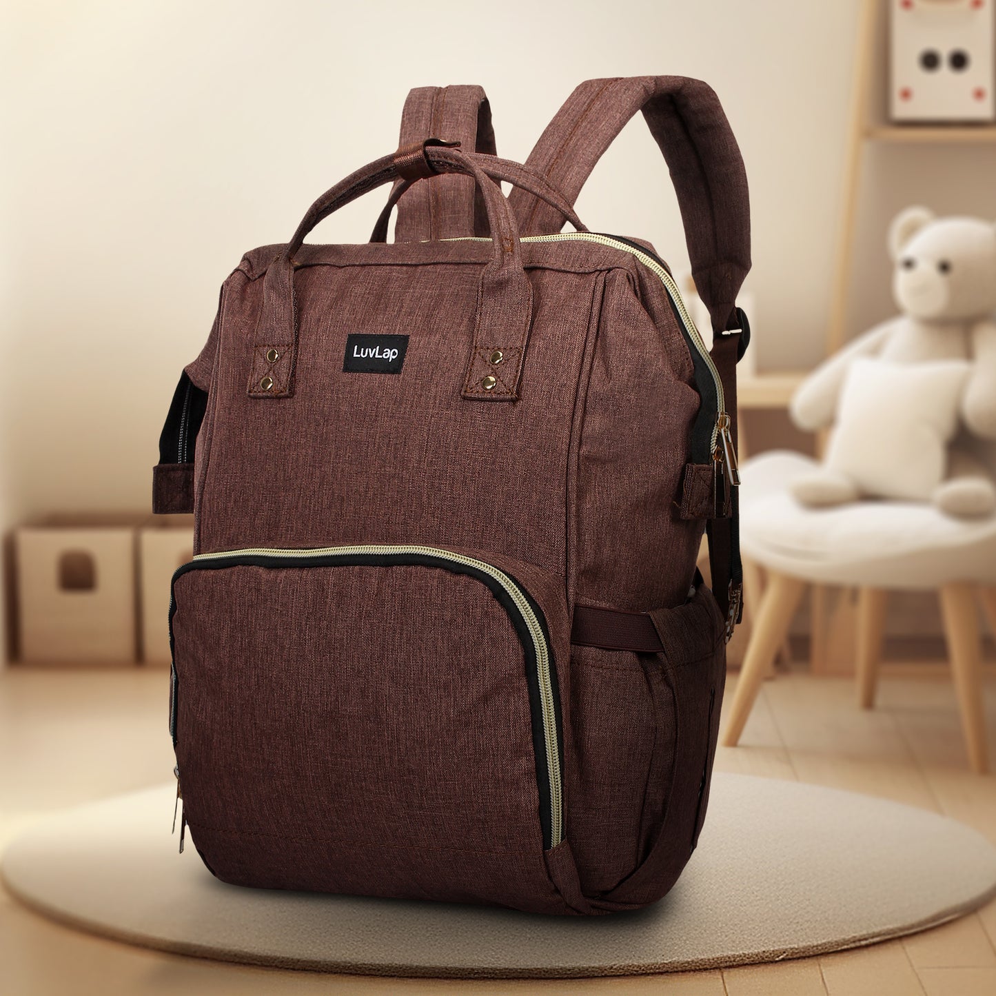 Lily Diaper Bag, Brown