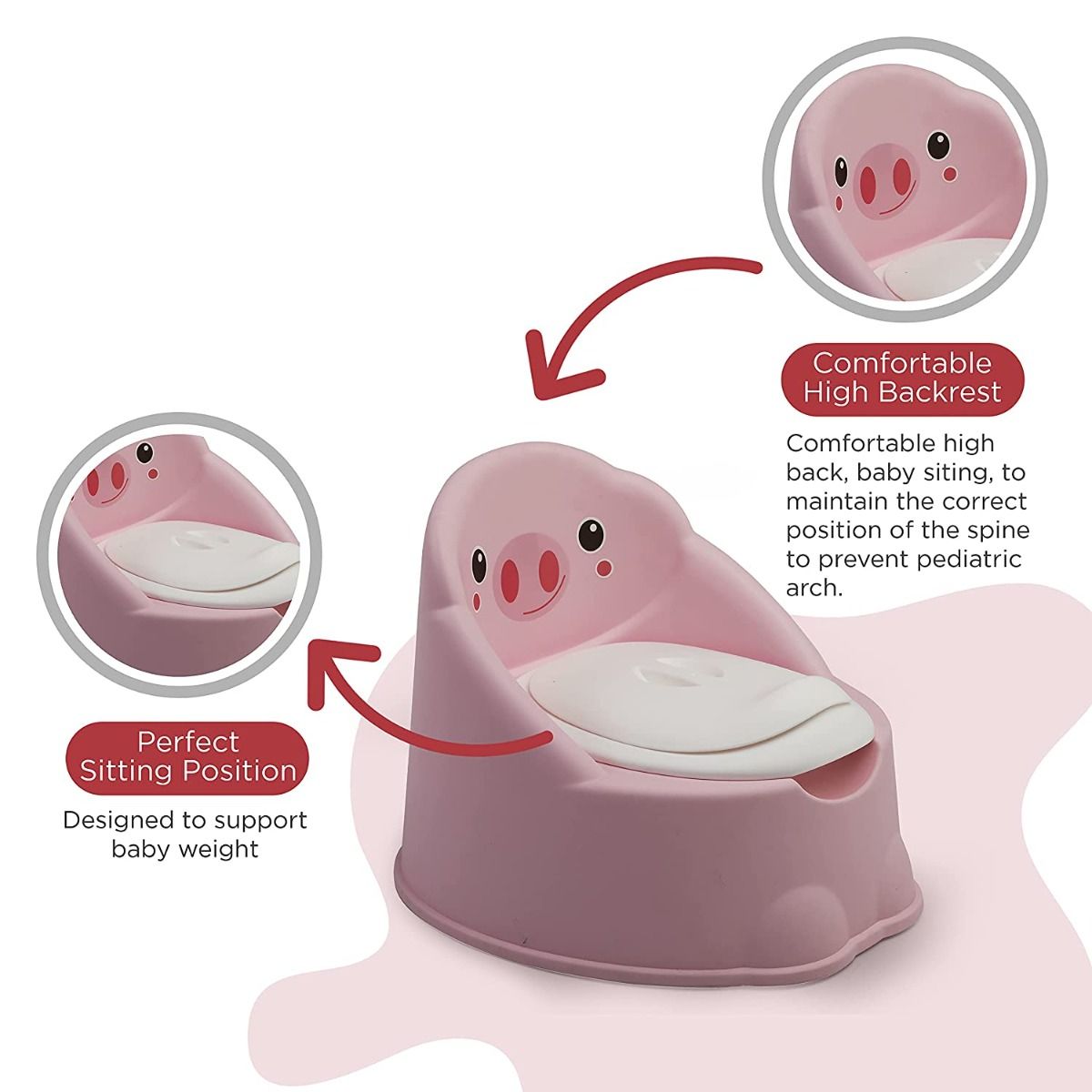 Wee Piggy Potty Seat, Pink