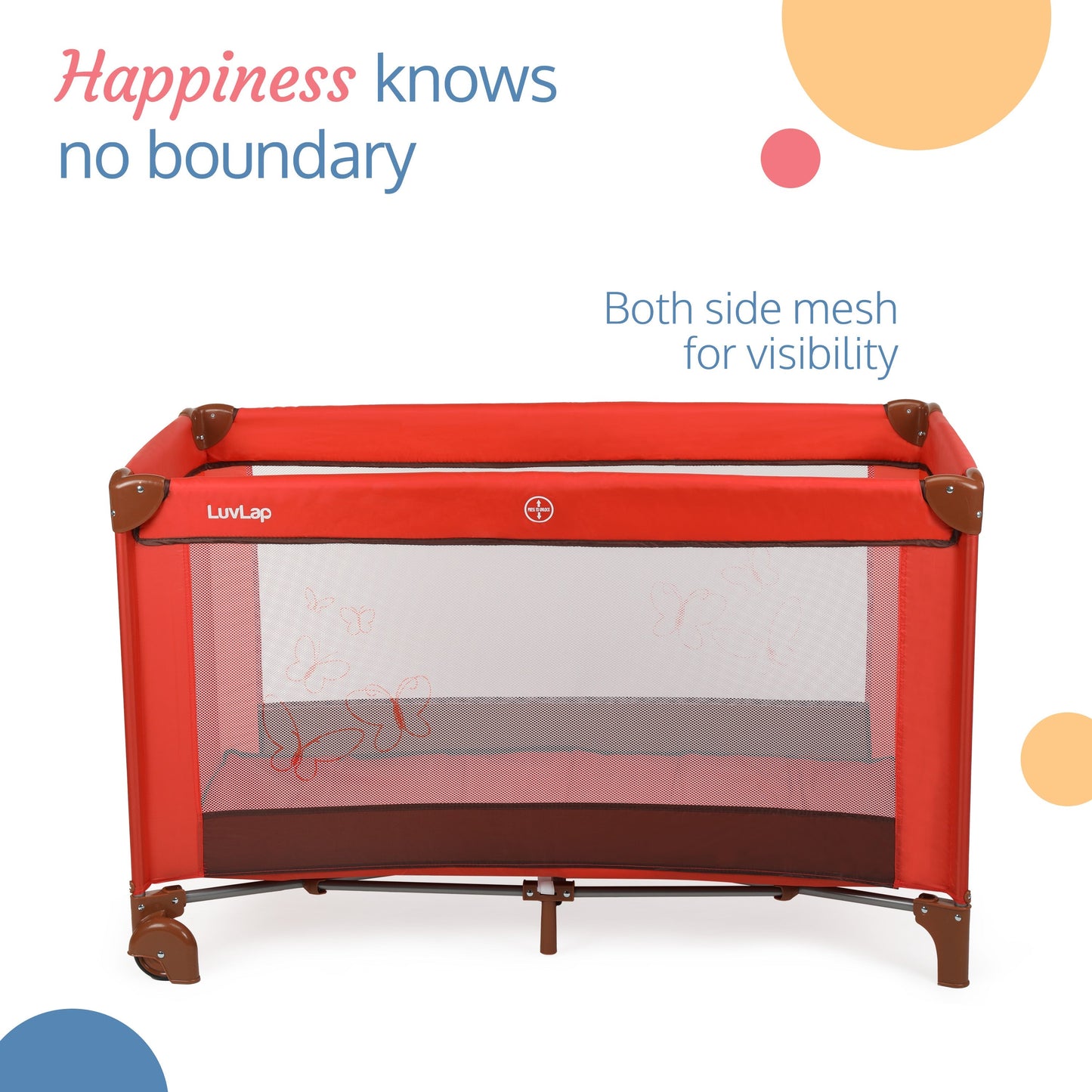 Sunshine Baby Playpen, Red