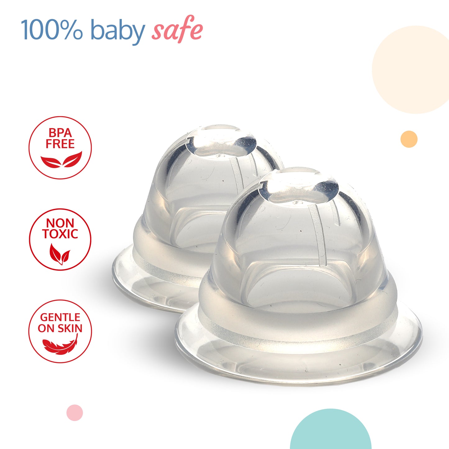 Soft Silicon Inverted Nipple Puller for Breastfeeding, BPA Free, Non Toxic