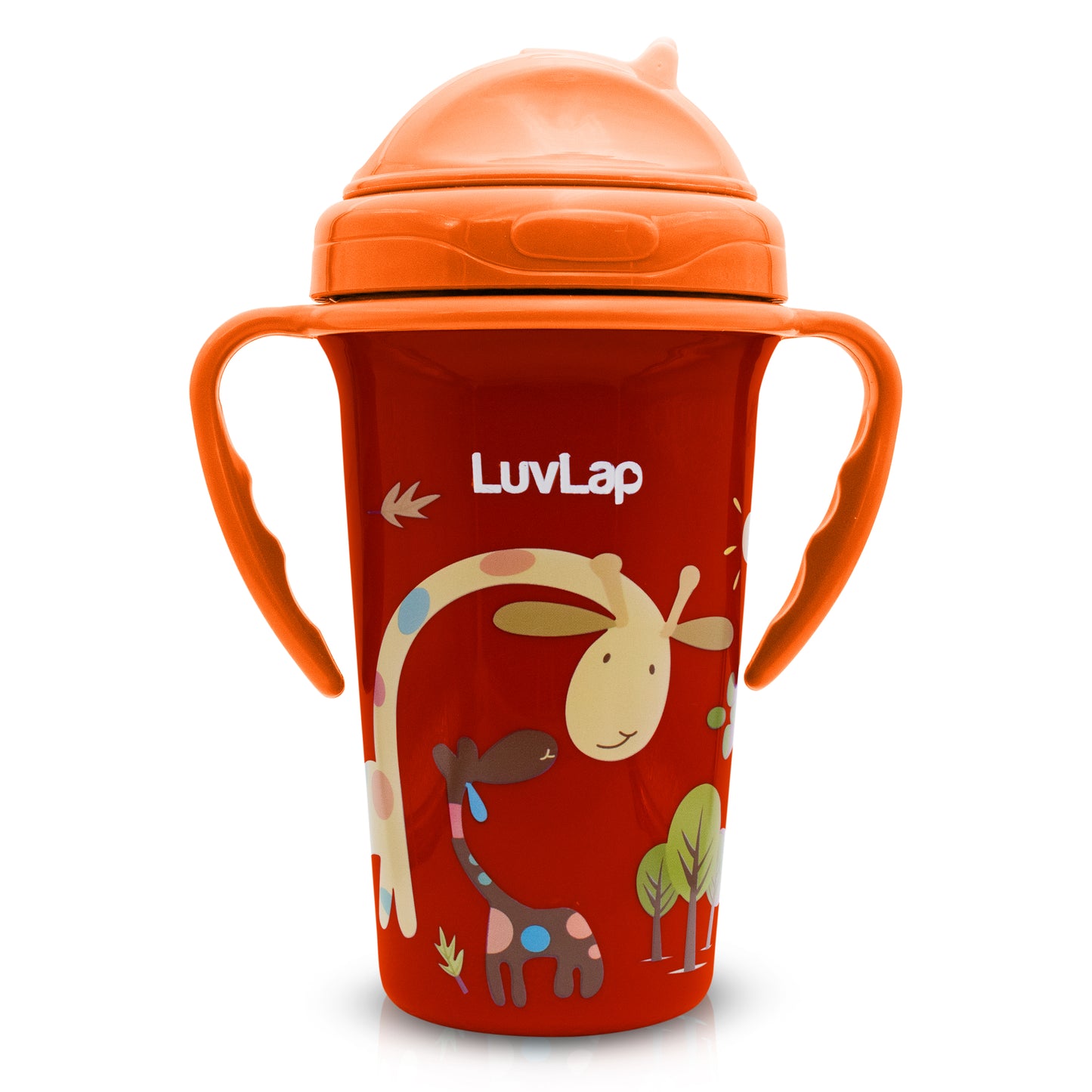 Tiny Giffy Straw Sipper, 300Ml, Orange
