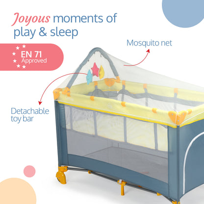 Elegant Baby Playpen, Yellow