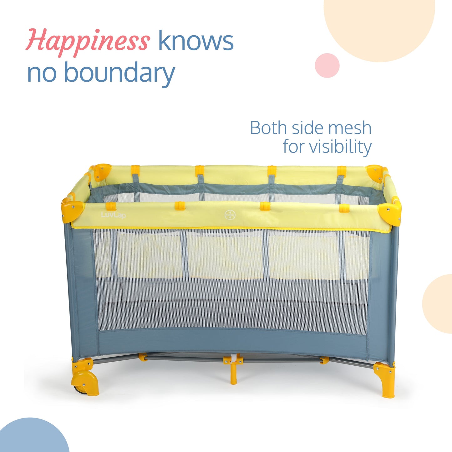 Elegant Baby Playpen, Yellow