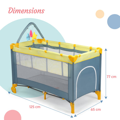 Elegant Baby Playpen, Yellow