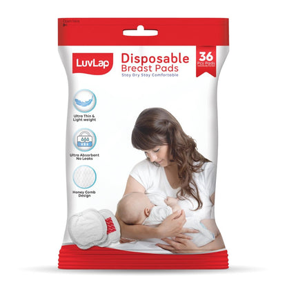 Ultra Thin Honeycomb Disposable Breast Pads, 36 pcs