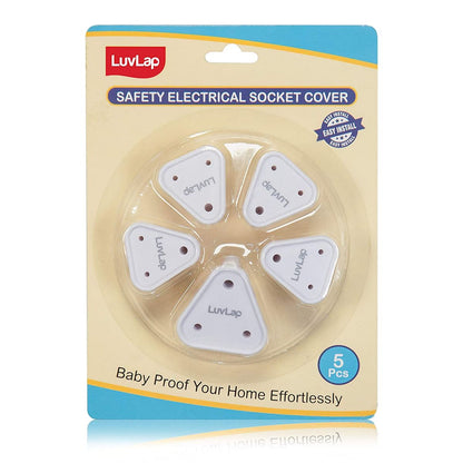 Baby Safety Electrical Socket Plug Cover Guards 5Pcs, White