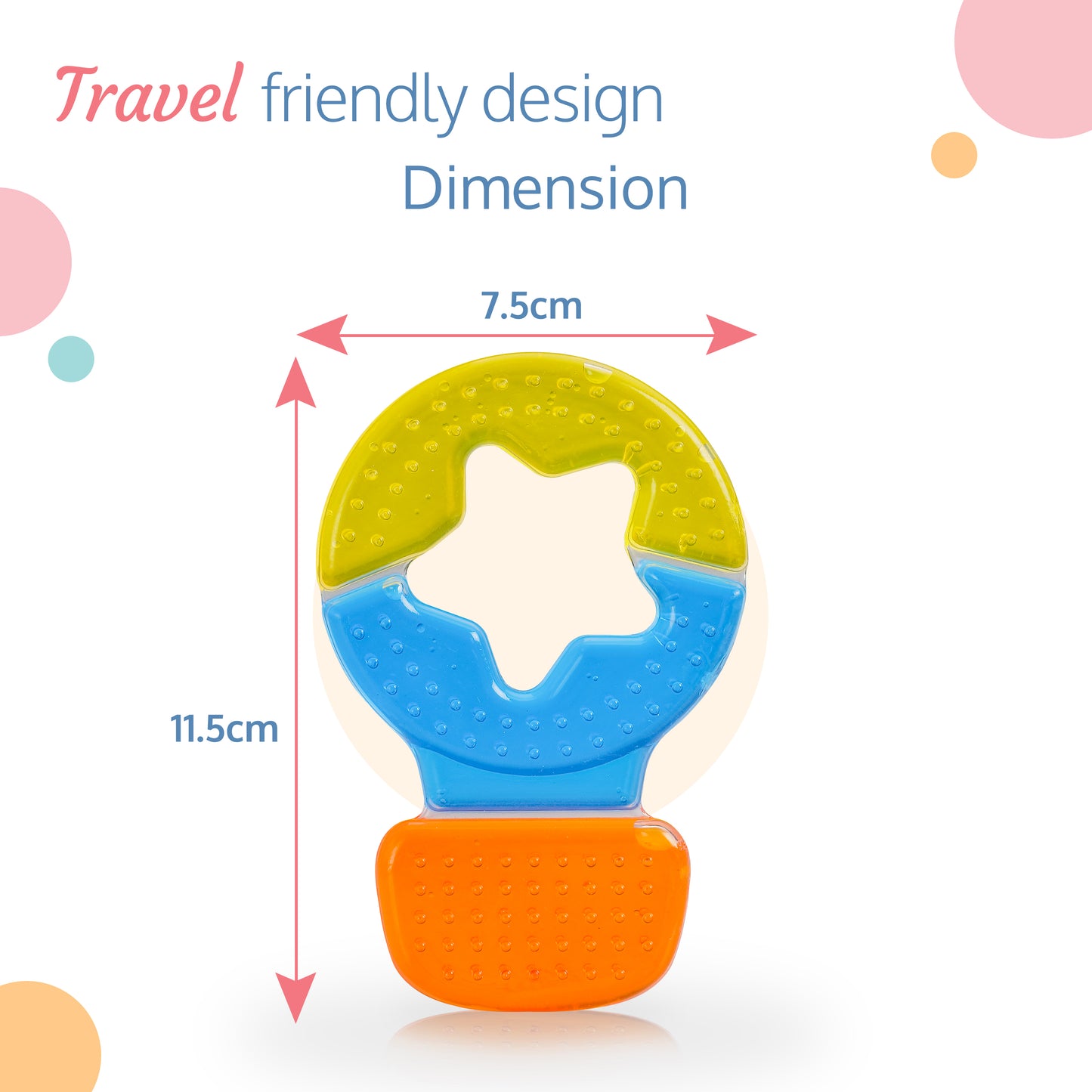 Baby Water Filled Silicone Teether (Multicolor)