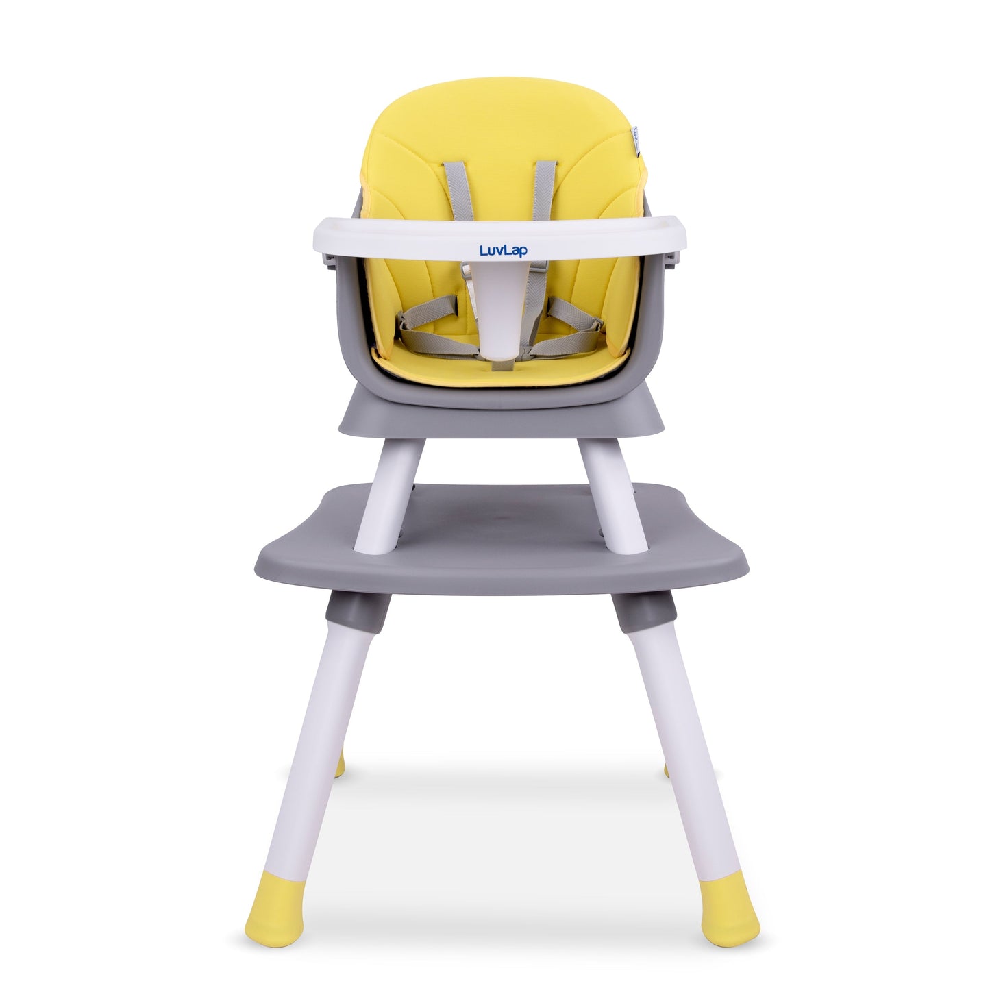 Multifunction 6 in 1 Baby high Chair ,Suitable for 6 to 36 Months (Grey and Yellow)