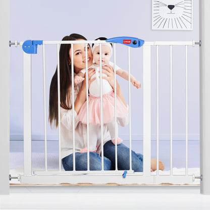 Indoor Baby Safety Gate Size 95 to 105 cm Wide, White