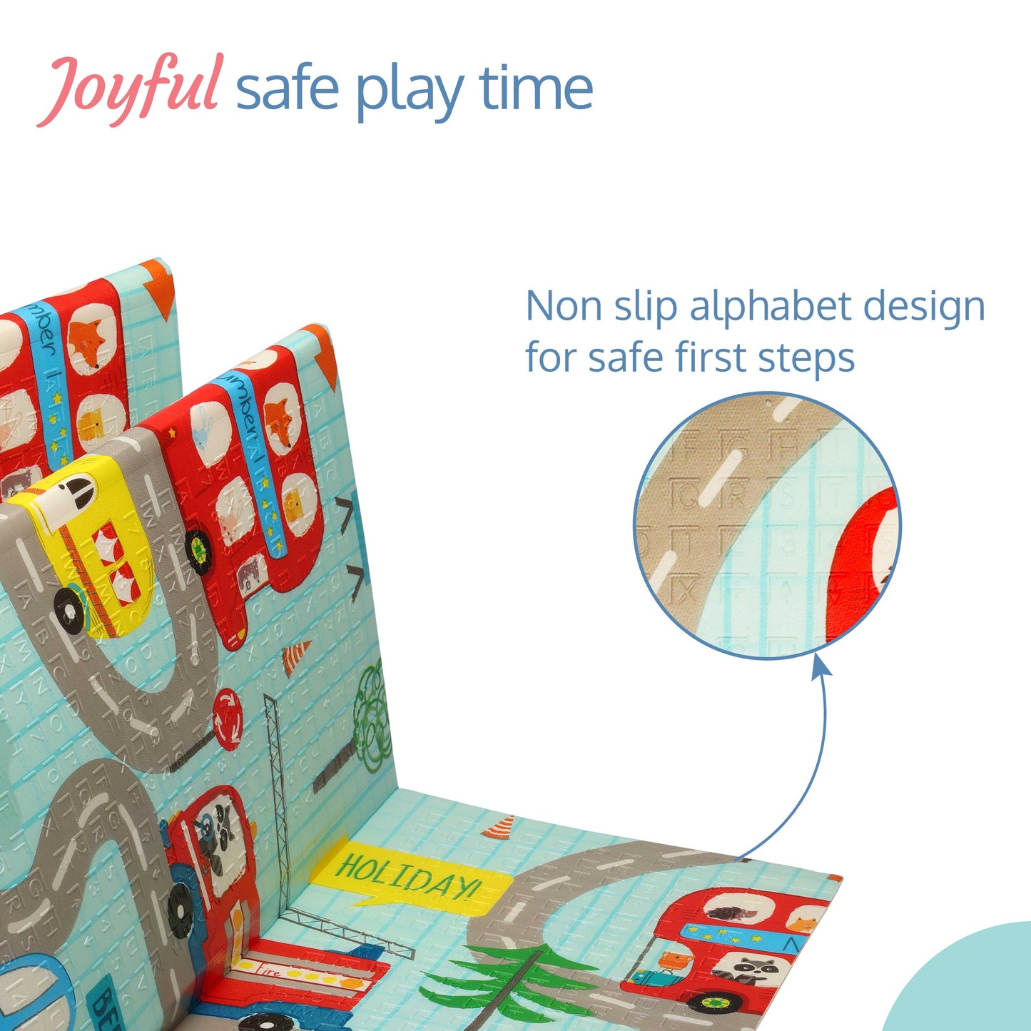 Cityscape Double Sided Water Proof Baby Play Mat