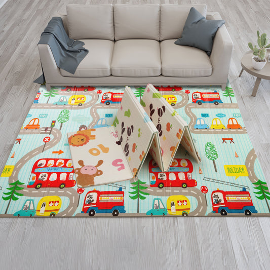 Cityscape Double Sided Water Proof Baby Play Mat