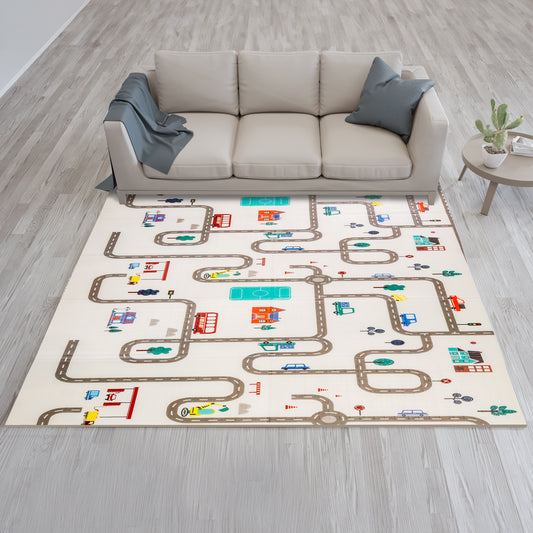 Cityscape Double Sided Water Proof Baby Play Mat