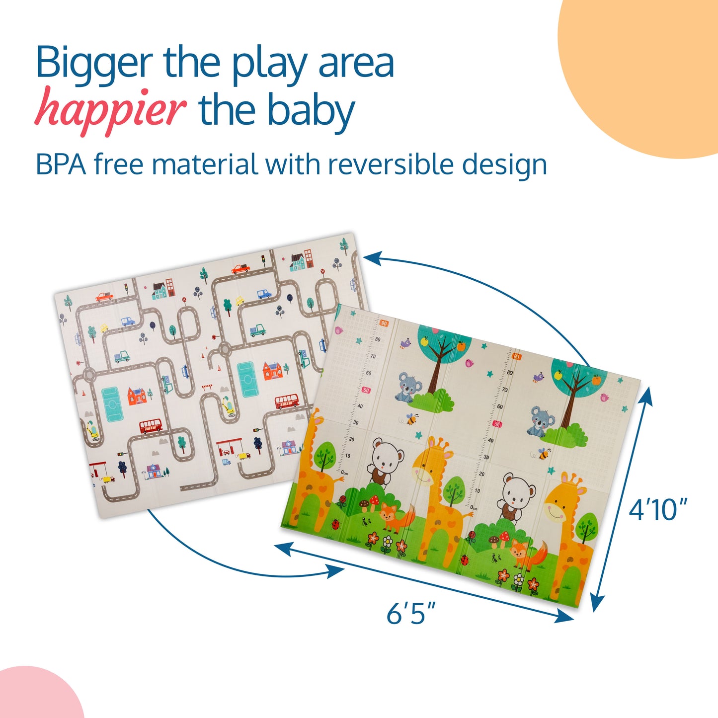 Cityscape Double Sided Water Proof Baby Play Mat