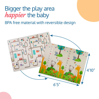 Cityscape Double Sided Water Proof Baby Play Mat