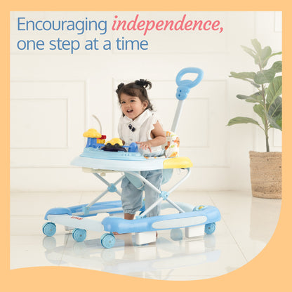 Comfy Baby Walker & Rocker (Blue)