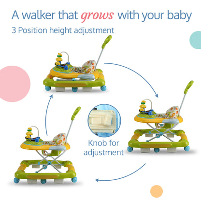 Comfy Baby Walker & Rocker (Green)