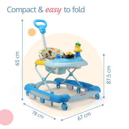 Comfy Baby Walker & Rocker (Blue)