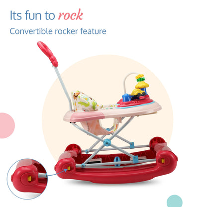 Comfy Baby Walker & Rocker (Pink)