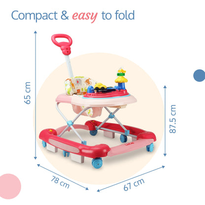 Comfy Baby Walker & Rocker (Pink)