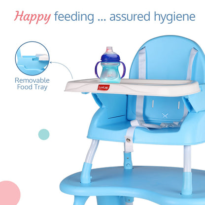 4 in 1 Convertible Baby High Chair, Blue