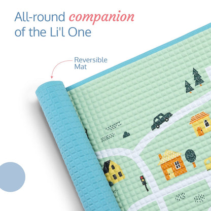 Air-Filled Waterproof Baby Play Mat - Cityscape