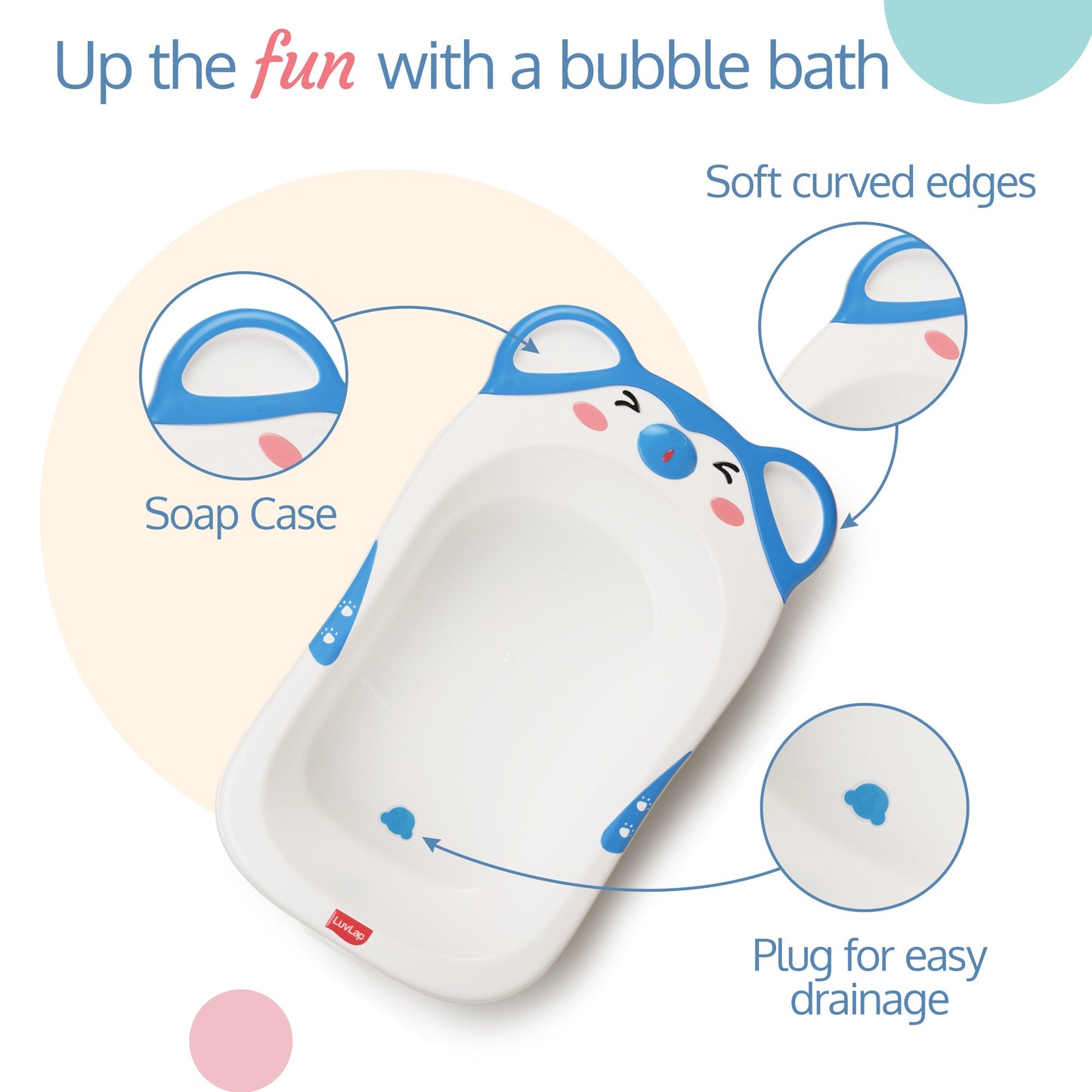 Bubble Baby Bath Tub (Blue)
