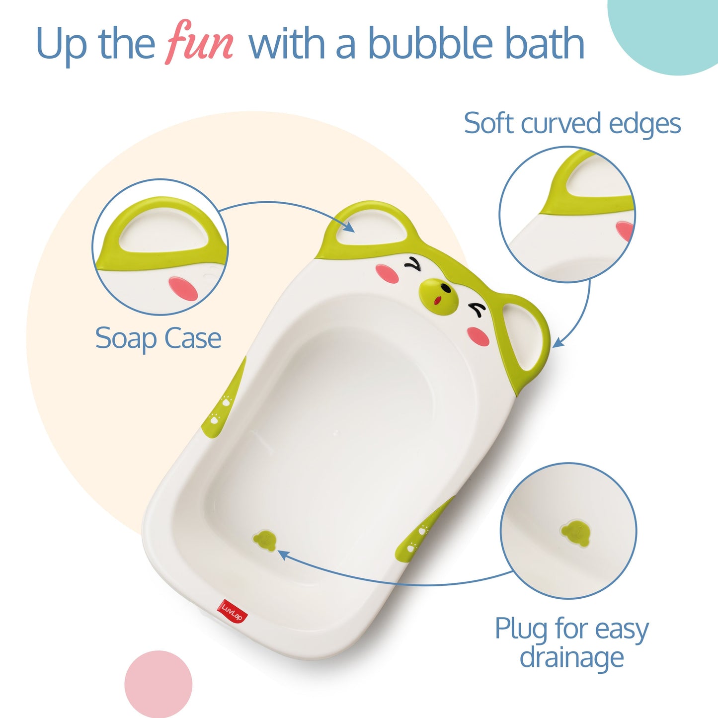 Bubble Baby Bath Tub (Green)