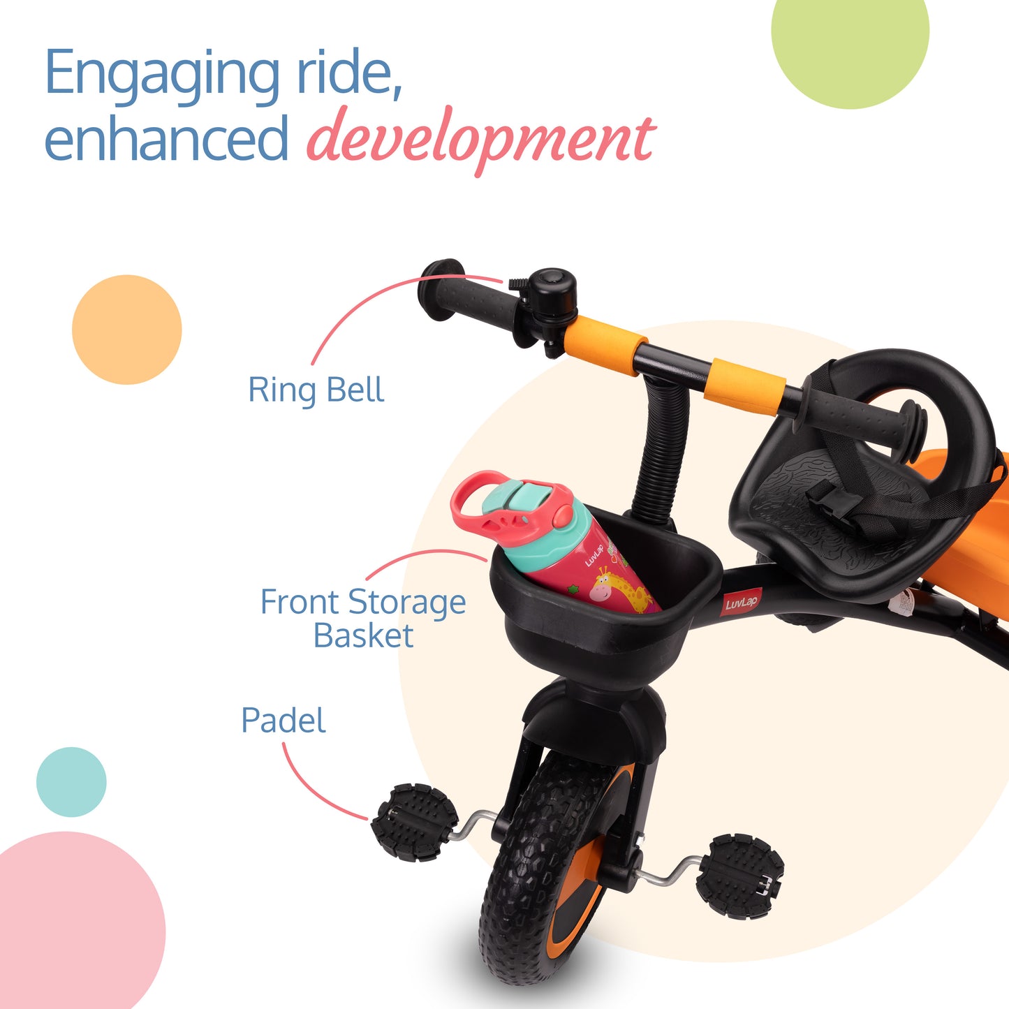 Joy Baby Cycle/Tricycle for Kids - Orange