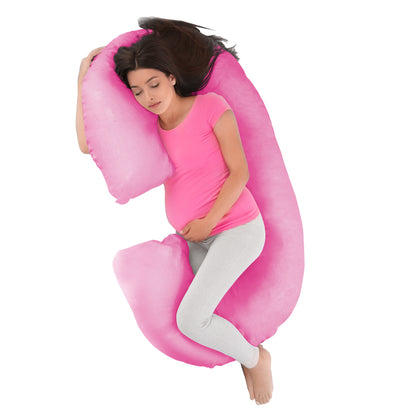 C - Shaped Pregnancy Pillow - Deep Pink