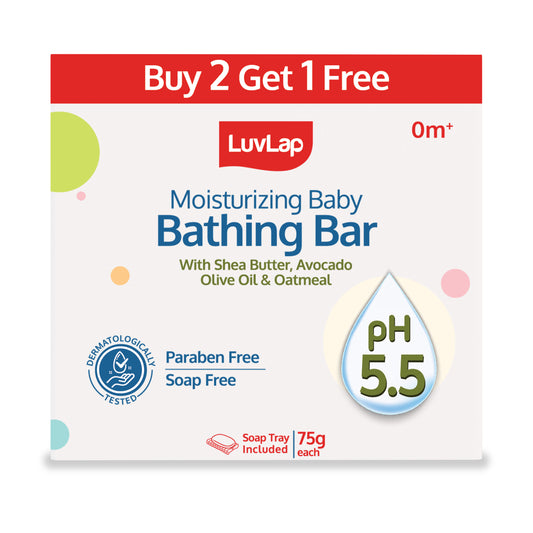 Moisturizing Baby Bathing Bar - 75g - Pack of 3