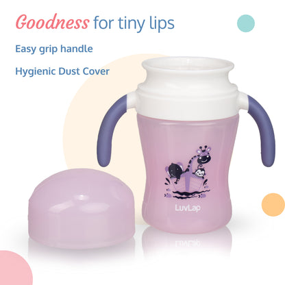 360° Soft Spout Baby Trainer Sipper - 240ml - Purple