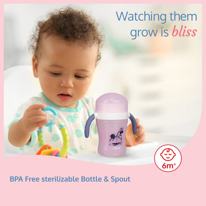 360° Soft Spout Baby Trainer Sipper - 240ml - Purple