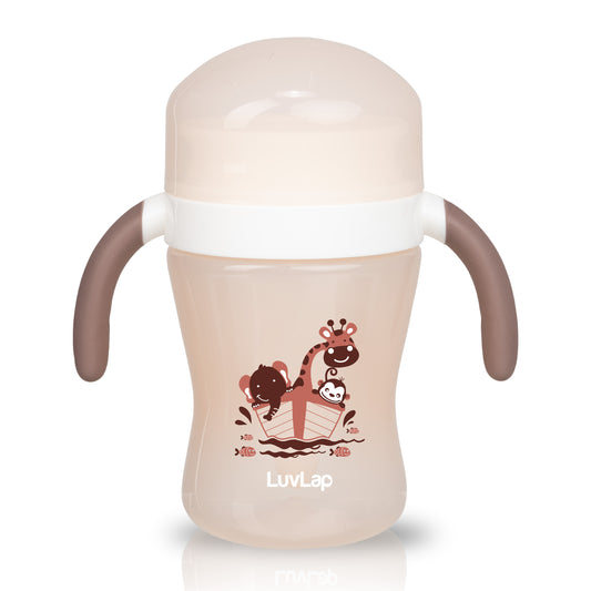 360° Soft Spout Baby Trainer Sipper - 240ml - Brown