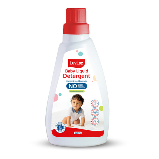 Baby Laundry Detergent,500ml, pH Balanced Dermatologically tested formula, No harsh chemicals, Safe for mommy's hands & baby's skin, Anti Bacterial, Enriched in Aloe Vera, Softens clothes