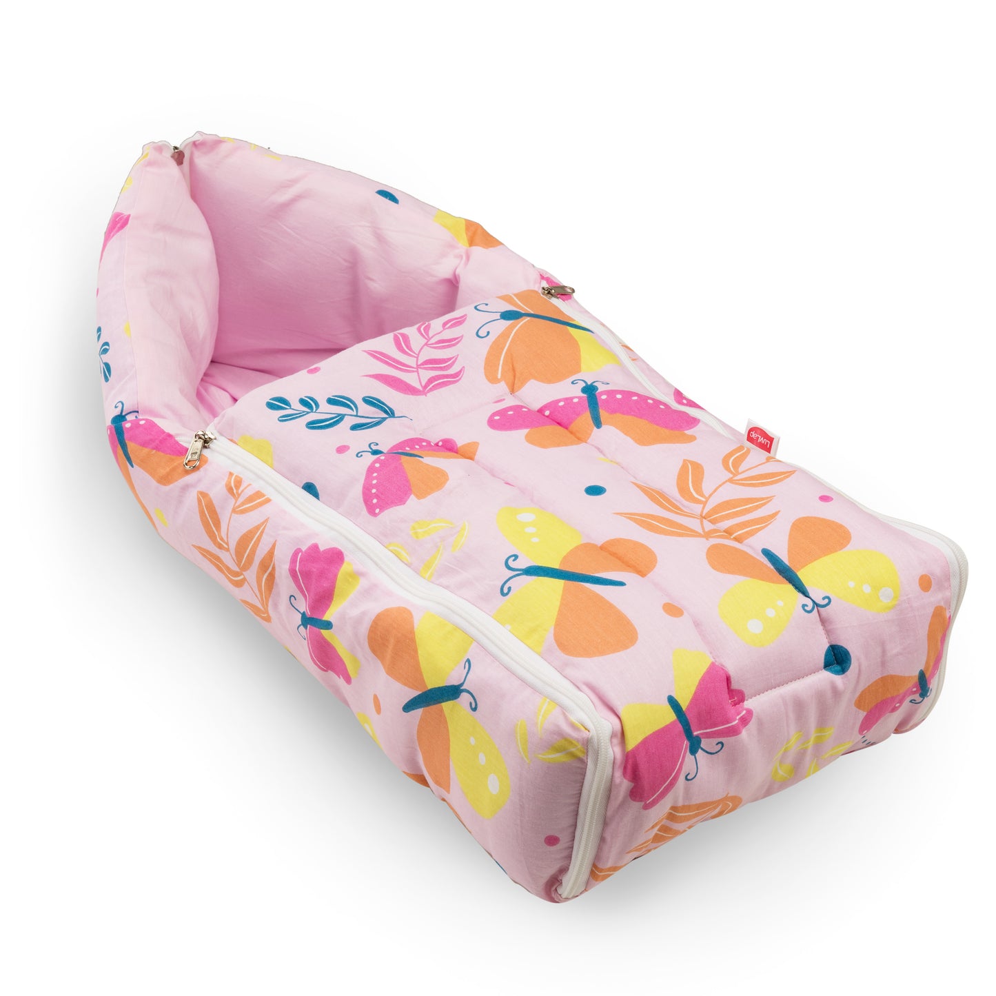 3 in 1 Baby Bed, Sleeping Bag & Carry Nest - Pink Pilot Print