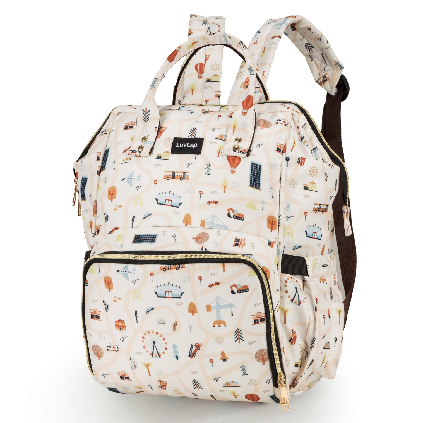 Multifunctional Waterproof Diaper Bag - Off White