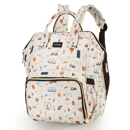 Multifunctional Waterproof Diaper Bag - Off White